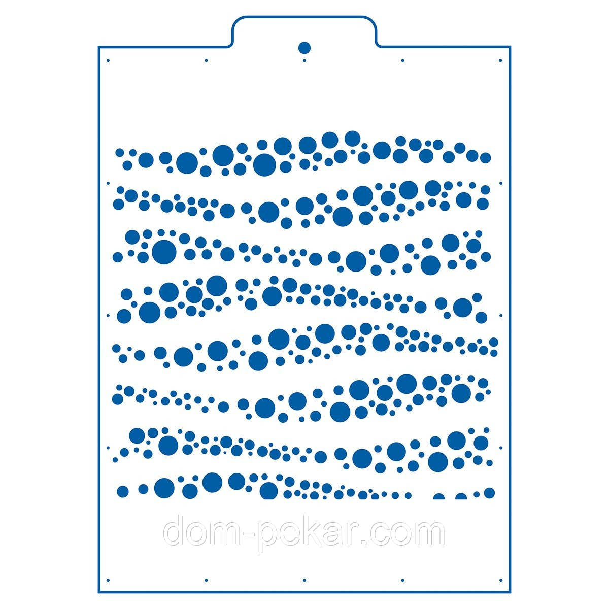 Бульбашки трафарет для торта 20*20 см (TR-4)