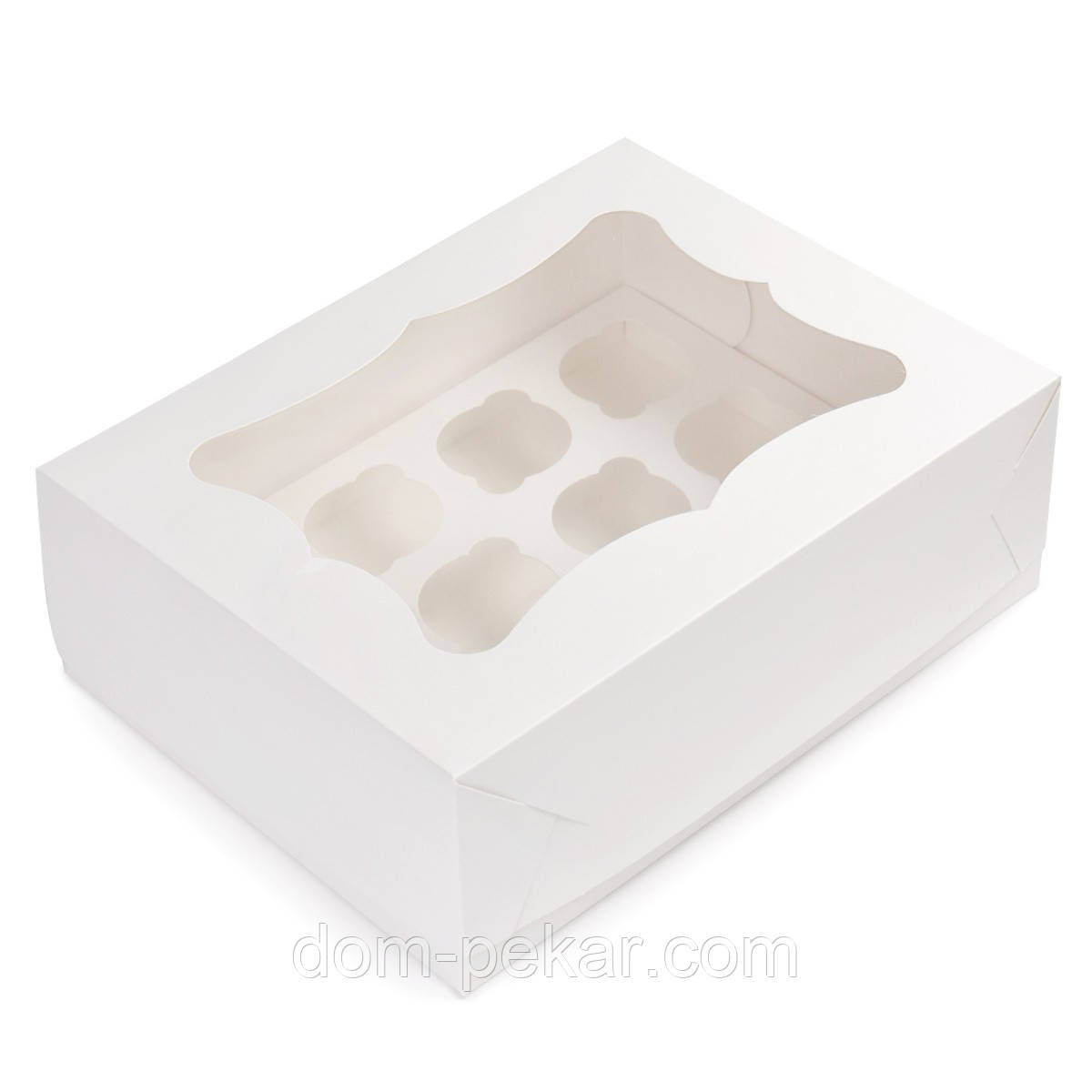 Упаковка для кексів із віконцем (на 12 шт) 355*250*110 мм