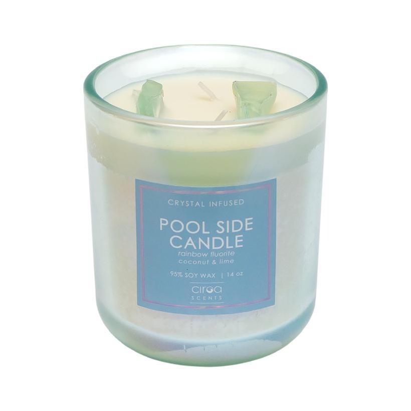 Свічка ароматична «Coconut and Lime» з ароматом кокоса та лайма у скляній склянці 9,5*11см, фото 1