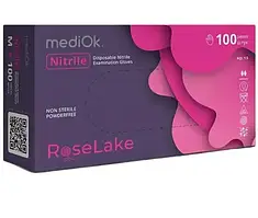Нітрилові рукавички MediOK Rose Lake, M 3.5 g(рожеві)