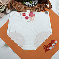 Жіночі труси безшовні великого розміру 3хл на стегна 100-120см повномірні з високою посадкою легка утяжка