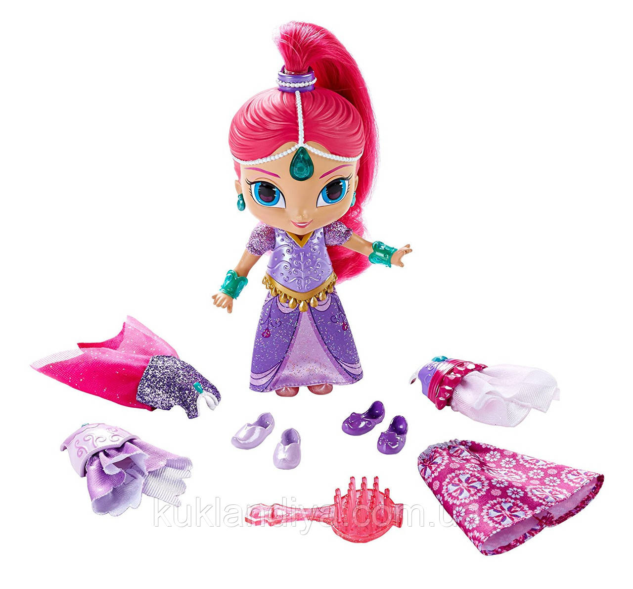 Лялька Шимер із набором одягу — Shimmer and Shine Fisher-Price 15 см, фото 1