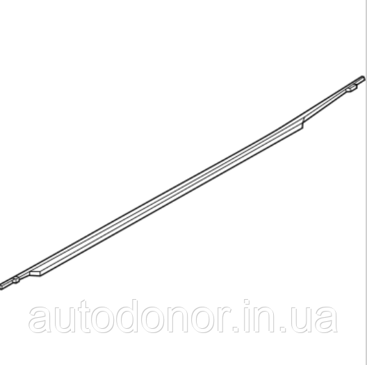 Молдінг злизувач бархатка двері задньої лівий Nissan Ariya (22-) 82821-5MP0A