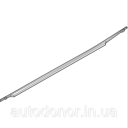 Молдінг злизувач бархатка двері задньої лівий Nissan Ariya (22-) 82821-5MP0A, фото 1