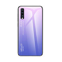 Чохол Samsung Galaxy A7 2018 Gradient Hello Pink Purple