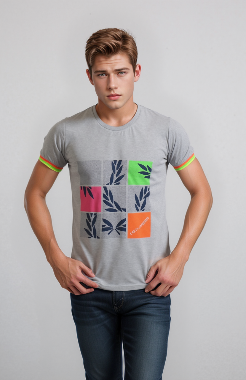 Футболка чоловіча сіра Fred P Розміри M/46 XL/52