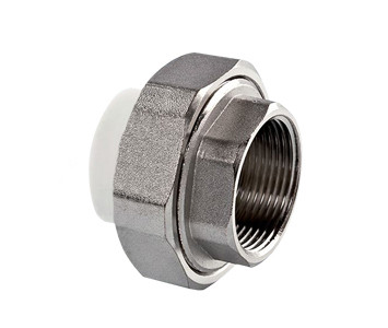 Згін американка 40х1 1/4" РВ поліпропіленовий (білий) Туреччина, фото 1