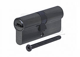 Євроциліндр для міжкімнатних дверей Ricardo Borelli з двостороннім ключем перфорований 60мм 30/30 ZN MB матовий чорний