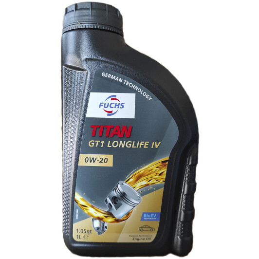 Олива двигуна Fuchs Titan GT1 LongLife IV 0W-20 1 л