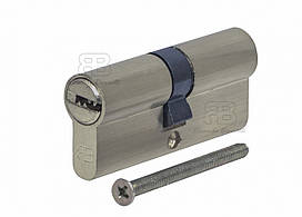 Євроциліндр для міжкімнатних дверей Ricardo Borelli з двостороннім ключем перфорований 70мм 35/35 ZN SG матова латунь