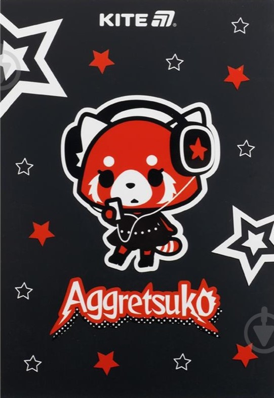 Блокнот А5 50арк. кліт. тв. обкл. Aggretsuko №AR25-194/Kite/(10), фото 1