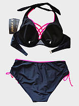 Купальник FUBA 250071 Элла черный-розовый(В НАЛИЧИИ ТОЛЬКО 52 54 56 58 60 УКР р-ры), фото 4