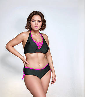 Купальник FUBA 250071 Элла черный-розовый(В НАЛИЧИИ ТОЛЬКО 52 54 56 58 60 УКР р-ры), фото 1