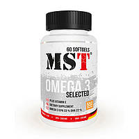 MST®, Omega 3 Selected 55%, Омега 3, 1000 мг, 60 капсул