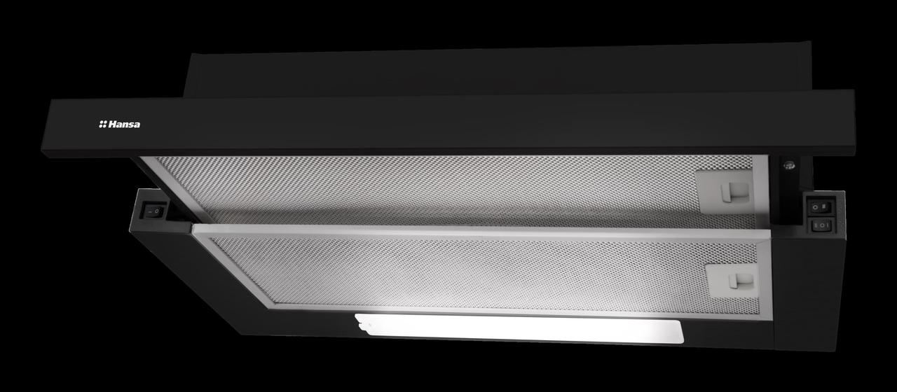 Витяжка Hansa телескопічна, 60см, 270м3ч, чорний, OTP6233BH, фото 1