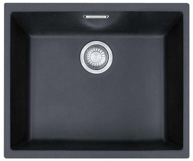 Мийка кухонна Franke Sirius, тектонайт, прямокутник, без крила, 525х440х200мм, чаша - 1, врізна,  SID 110-50 , чорний,, фото 1