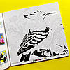 Розмальовка за номерами Аркуш 12 аркушів, Птахи, фото 3