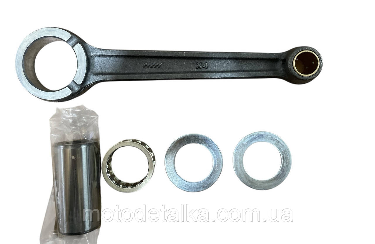 Шатун ІЖ ПЛАНЕТА (+втулка, нижній сепаратор, палець, шайби) Заводський.