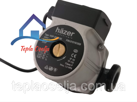 Циркуляційний насос для опалення HAZER HGP 25/6-130 + кабель + гайки, фото 1