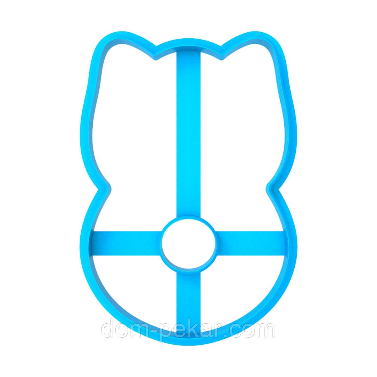 Кошеня цифра 8 вирубка для пряників 12*8 см (3D)