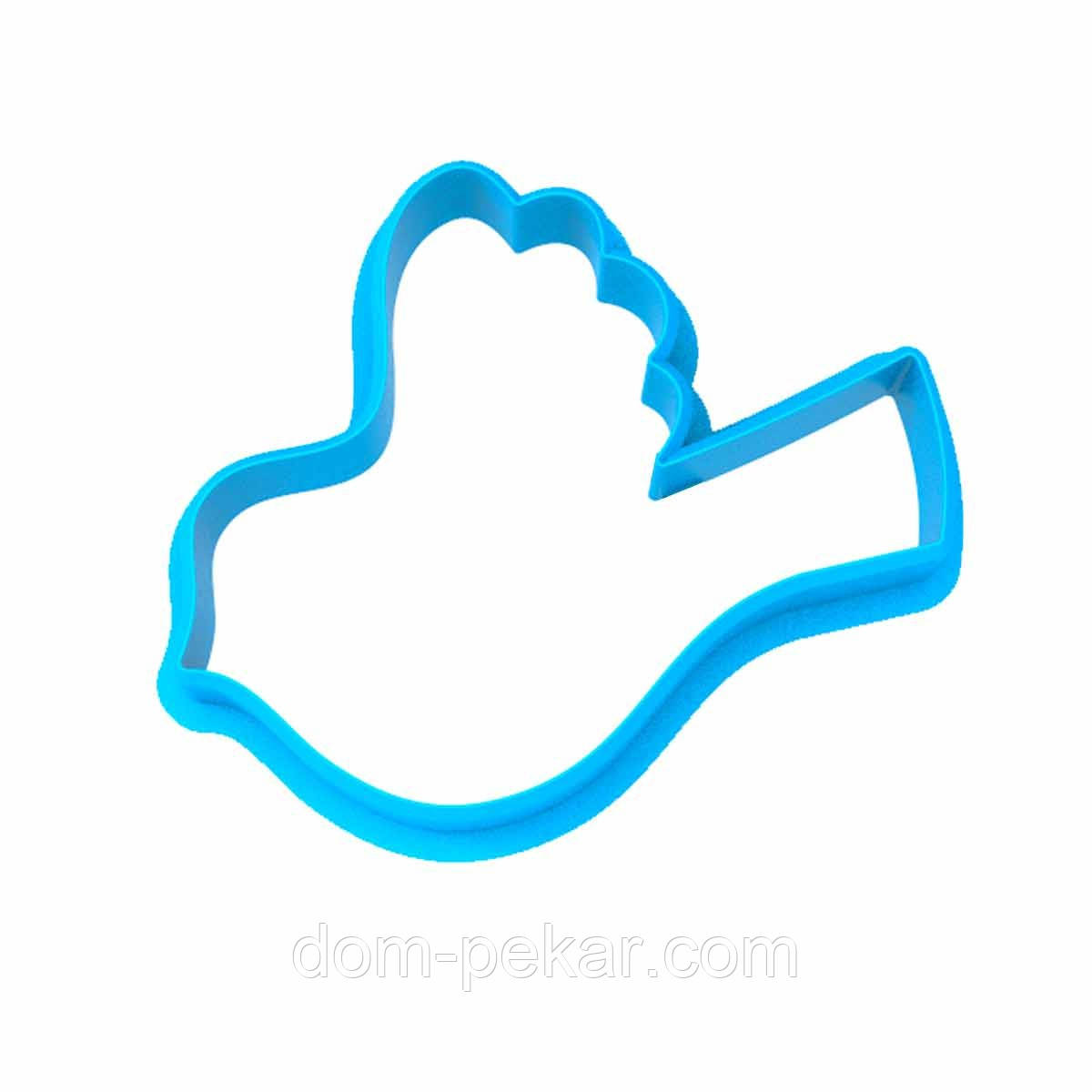 Голуб вирубка для пряників 5*6,5 см (3D)