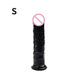 Чорний фалоімітатор на присосці 16 см, Реалістичний фалос дилдо для жінок, Штучний член, Інтимні іграшки, фото 3