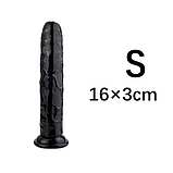 Чорний фалоімітатор на присосці 16 см, Реалістичний фалос дилдо для жінок, Штучний член, Інтимні іграшки, фото 4