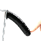 Чорний фалоімітатор на присосці 16 см, Реалістичний фалос дилдо для жінок, Штучний член, Інтимні іграшки, фото 8