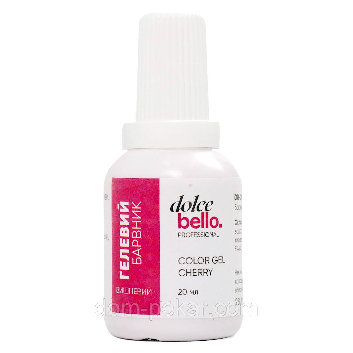 Барвник гелевий Dolce Bello Professional Вишневий 20 мл