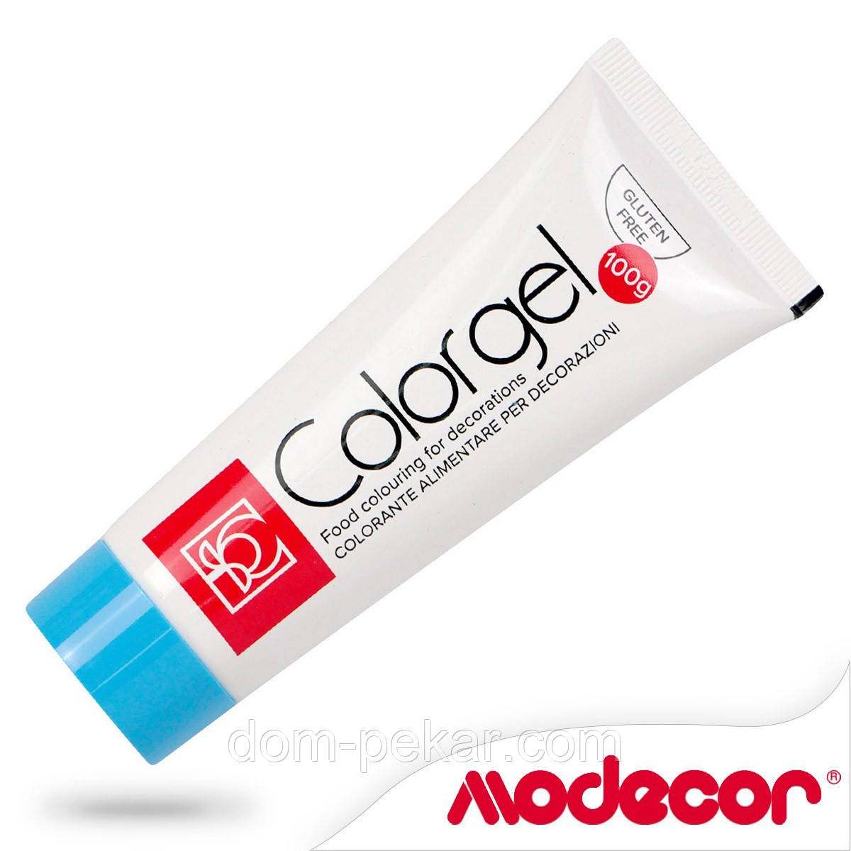Барвник гелевий 100 г Modecor Блакитний