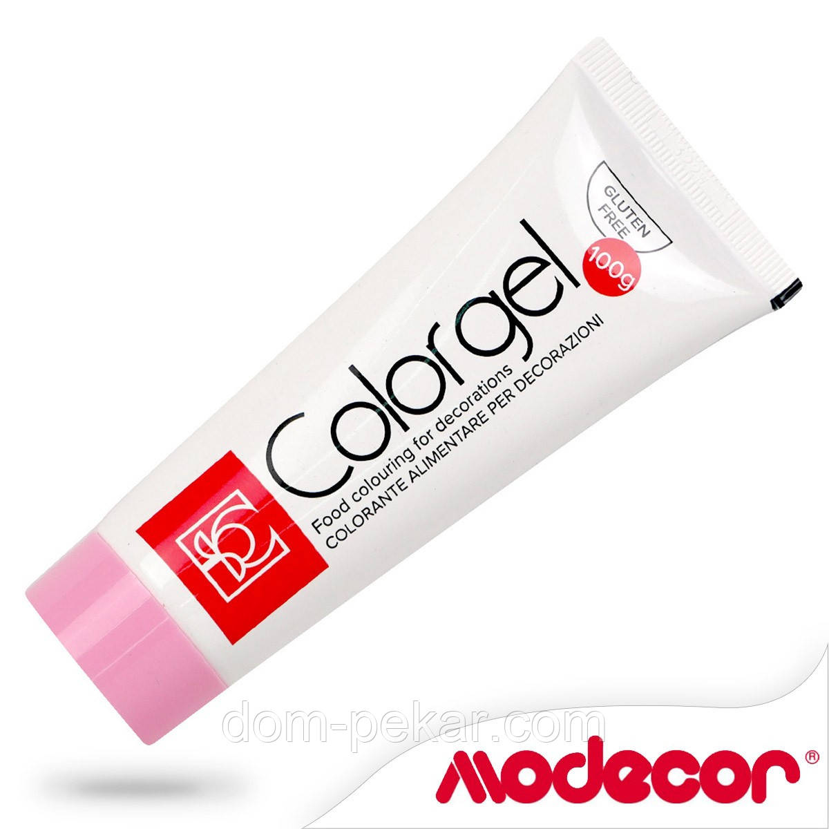 Барвник гелевий 100 г Modecor Рожевий