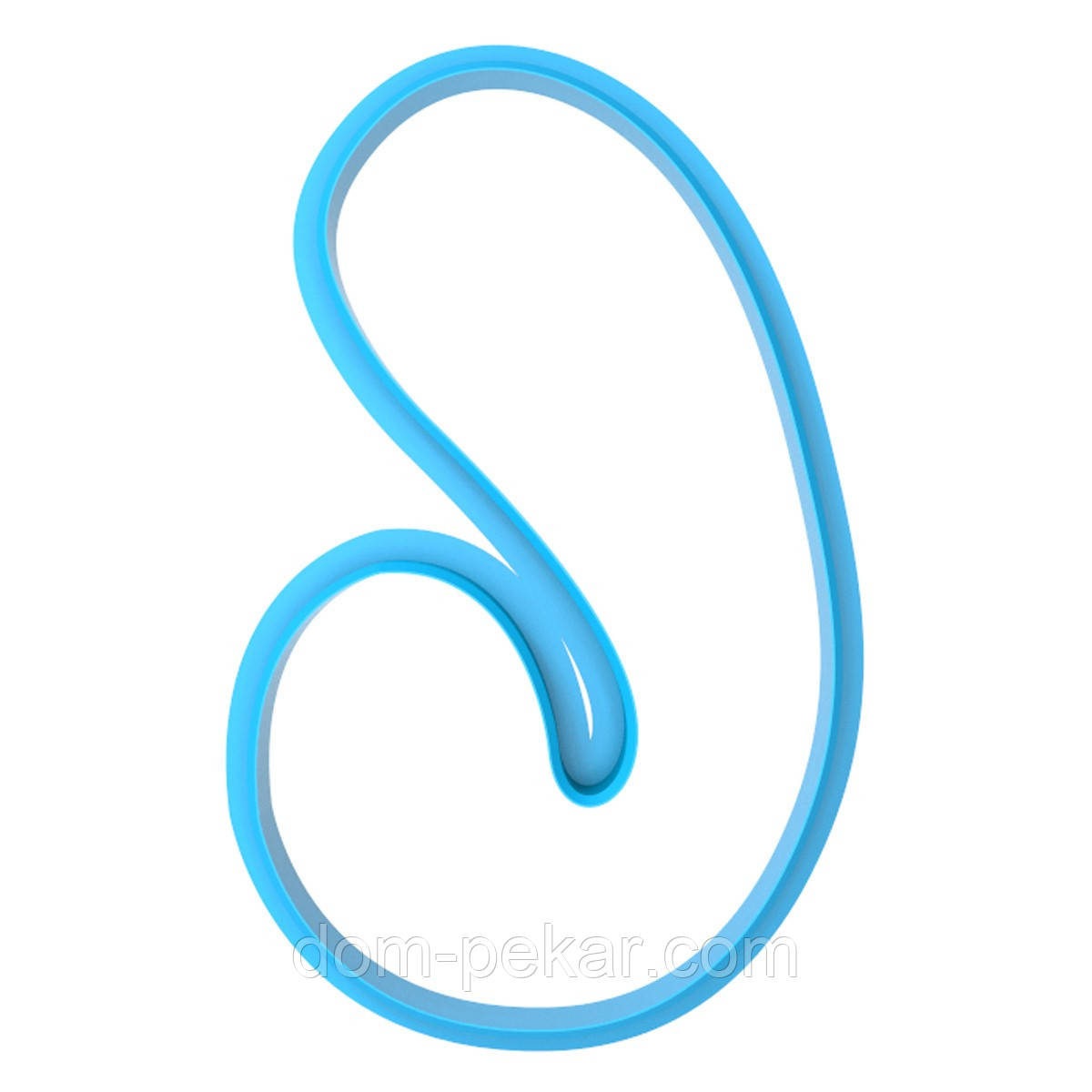 Льодяник вирубка для пряників 11*6,6 см (3D)