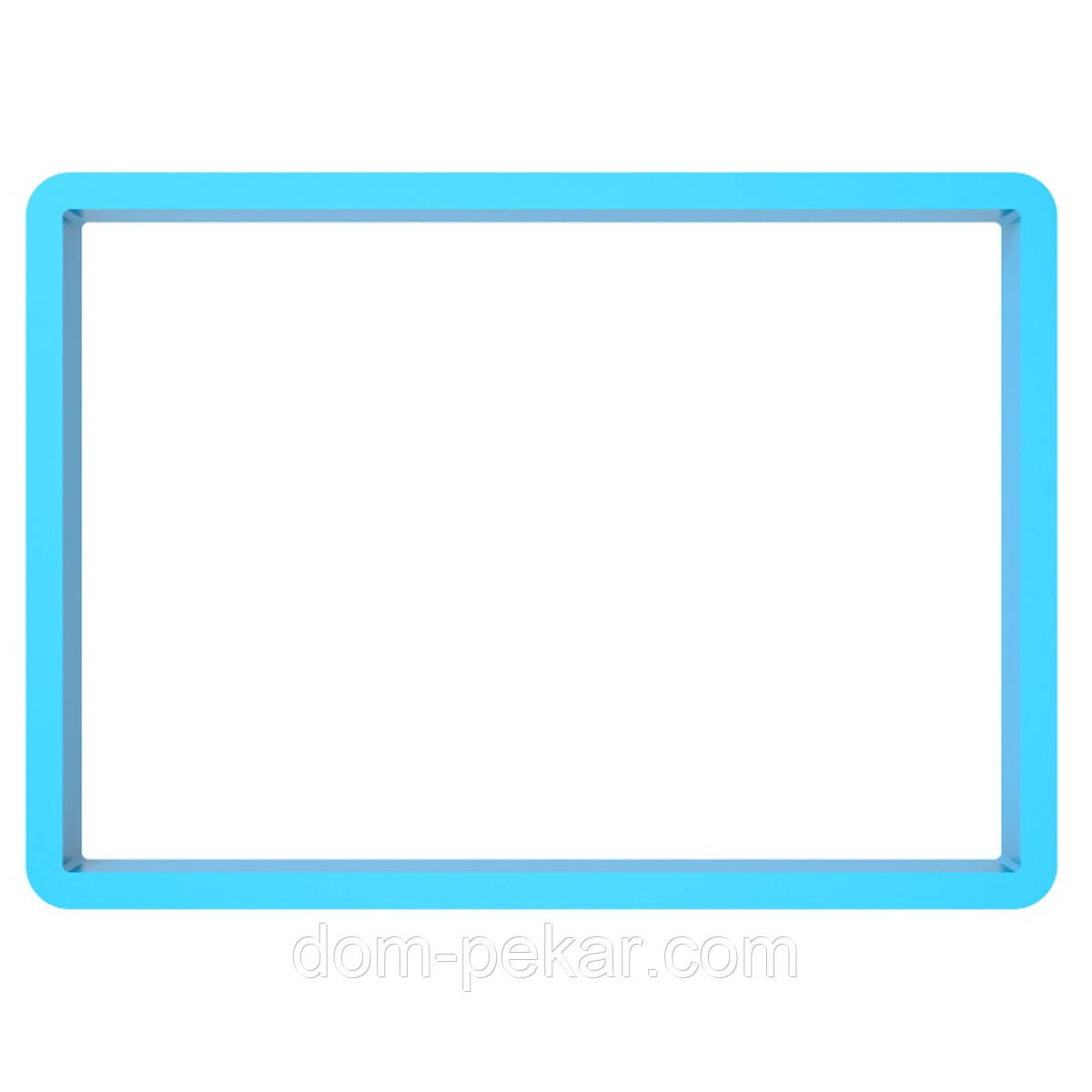 Вирубка для пряників Лист від Миколая 13*9 см (3D)