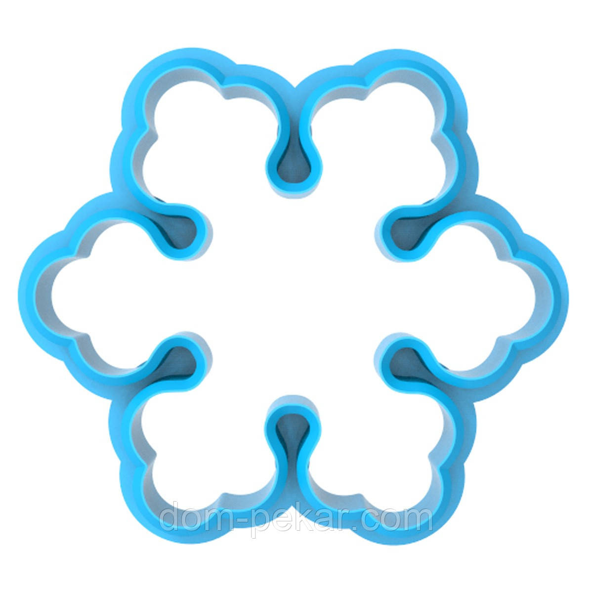 Сніжинка вирубка для пряників 5*5,6 см (3D)