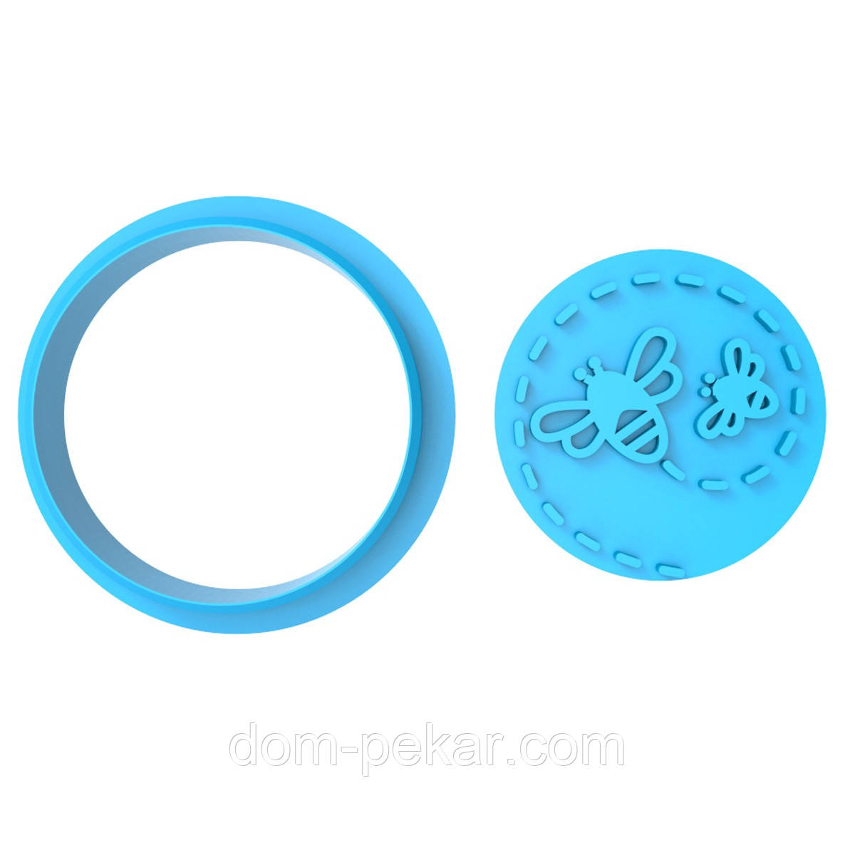 Бджілки штамп із вирубкою 4 см (3D)