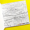 Розмальовка за номерами Аркуш 12 аркушів, Пейзажі, фото 3
