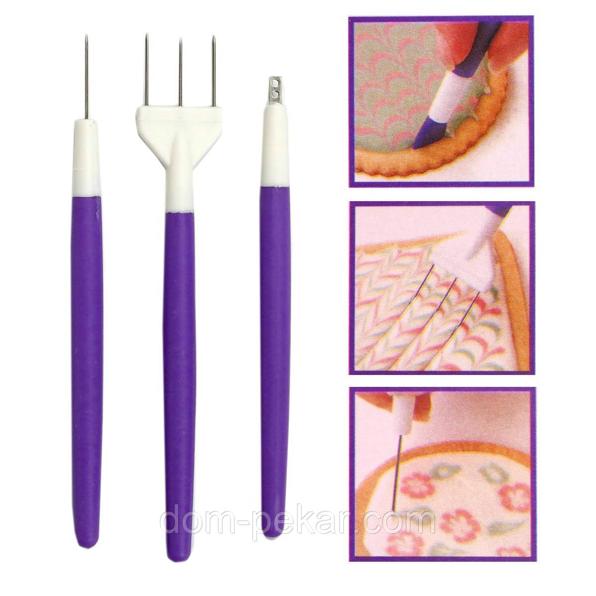 Набір інструментів для розпису та ліплення 3 шт.