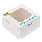 Упаковка для Зефіру з віконцем Україна (без вкладиша) 170*170*90 мм РП