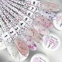 Гель для нарощування Crooz Builder Floral Touch Gel 15 мл (Палітра)