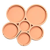 Форма для льодяників на паличці Круг асорті 6 шт.