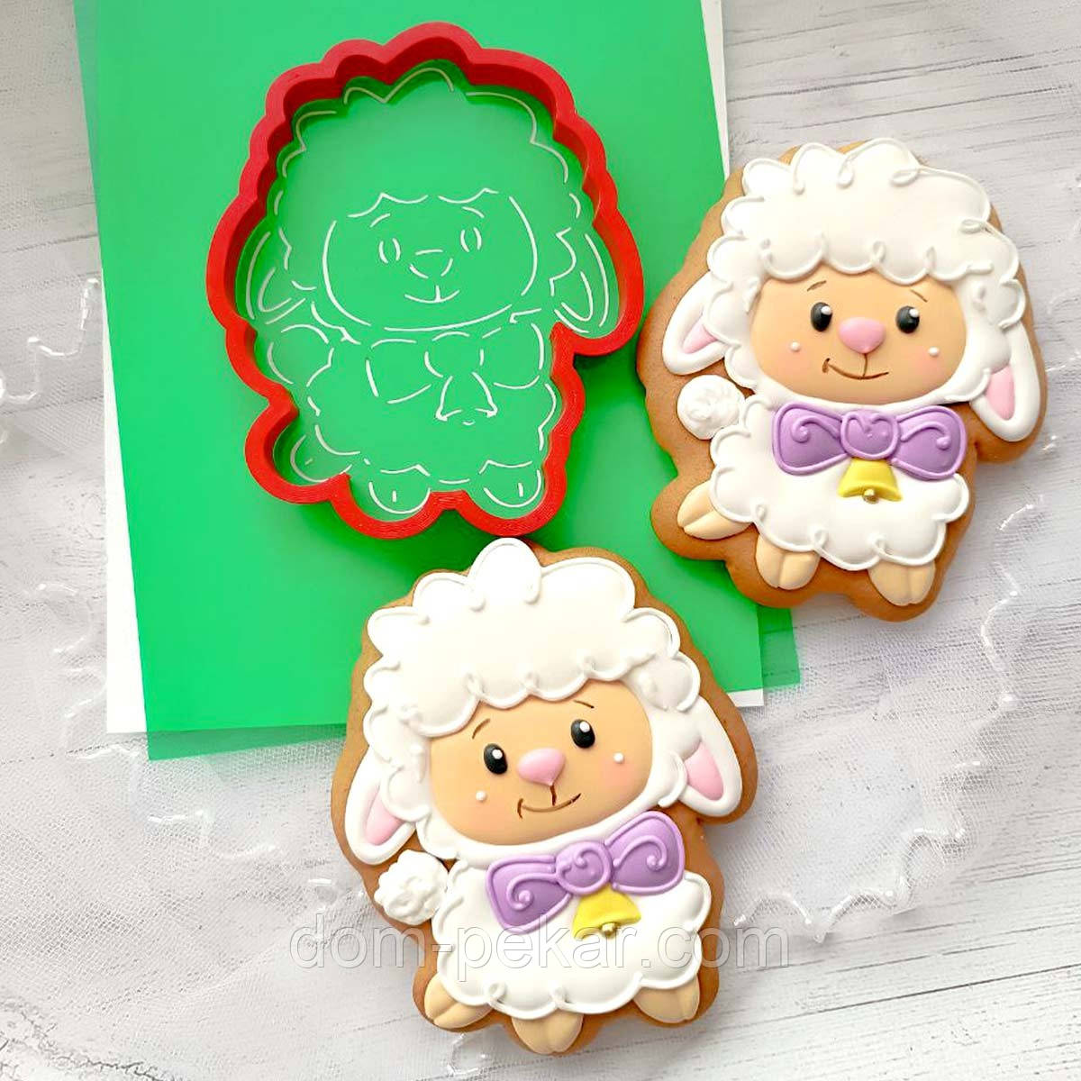 Баранець 4 вирубка з трафаретом 11*8,3 см (TR-2)