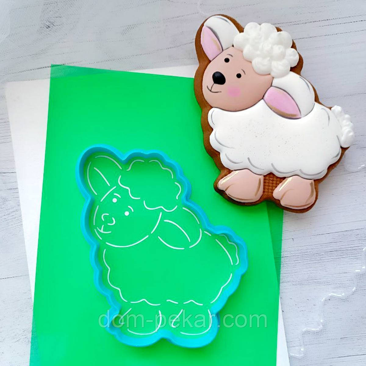 Баранець 5 вирубка з трафаретом 10,5*9,5 см (TR-2)