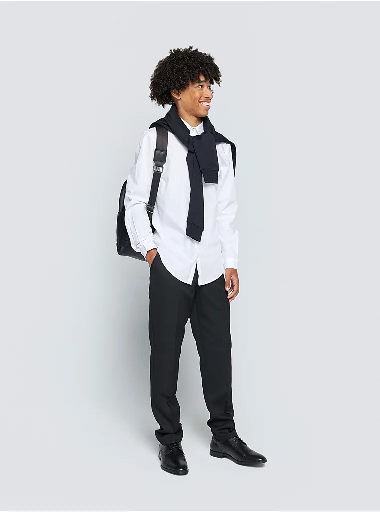 Сорочка для хлопчика шкільна з довгим рукавом George біла розміри від 98 до 183, фото 1