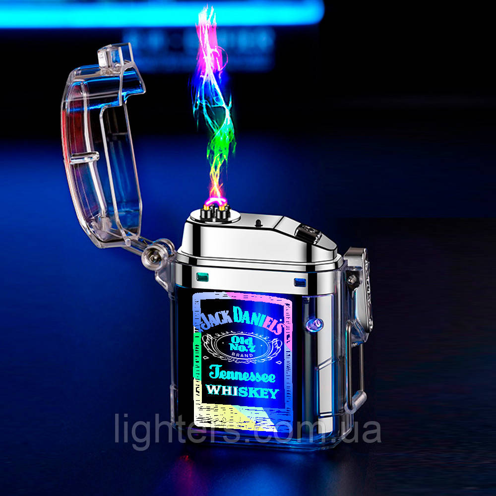 Запальничка спідниця на 2 дуги з підсвіткою J.D у подарунковому пакованні LG-731U4, фото 1