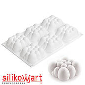 Silikomart CLOUD 120 Форма силіконова 71*71 H34 мм (6*120 мл)