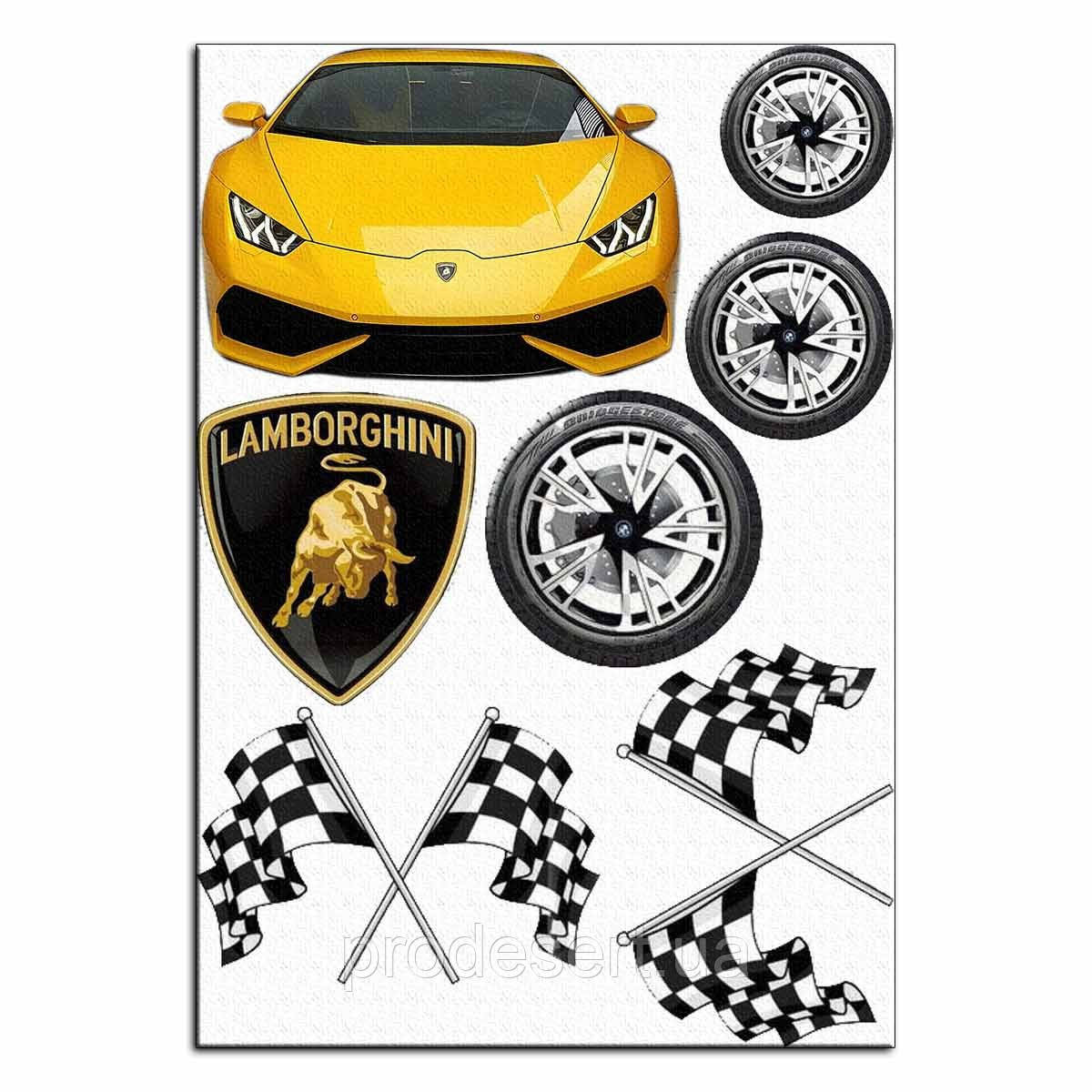 Lamborghini вафельна картинка