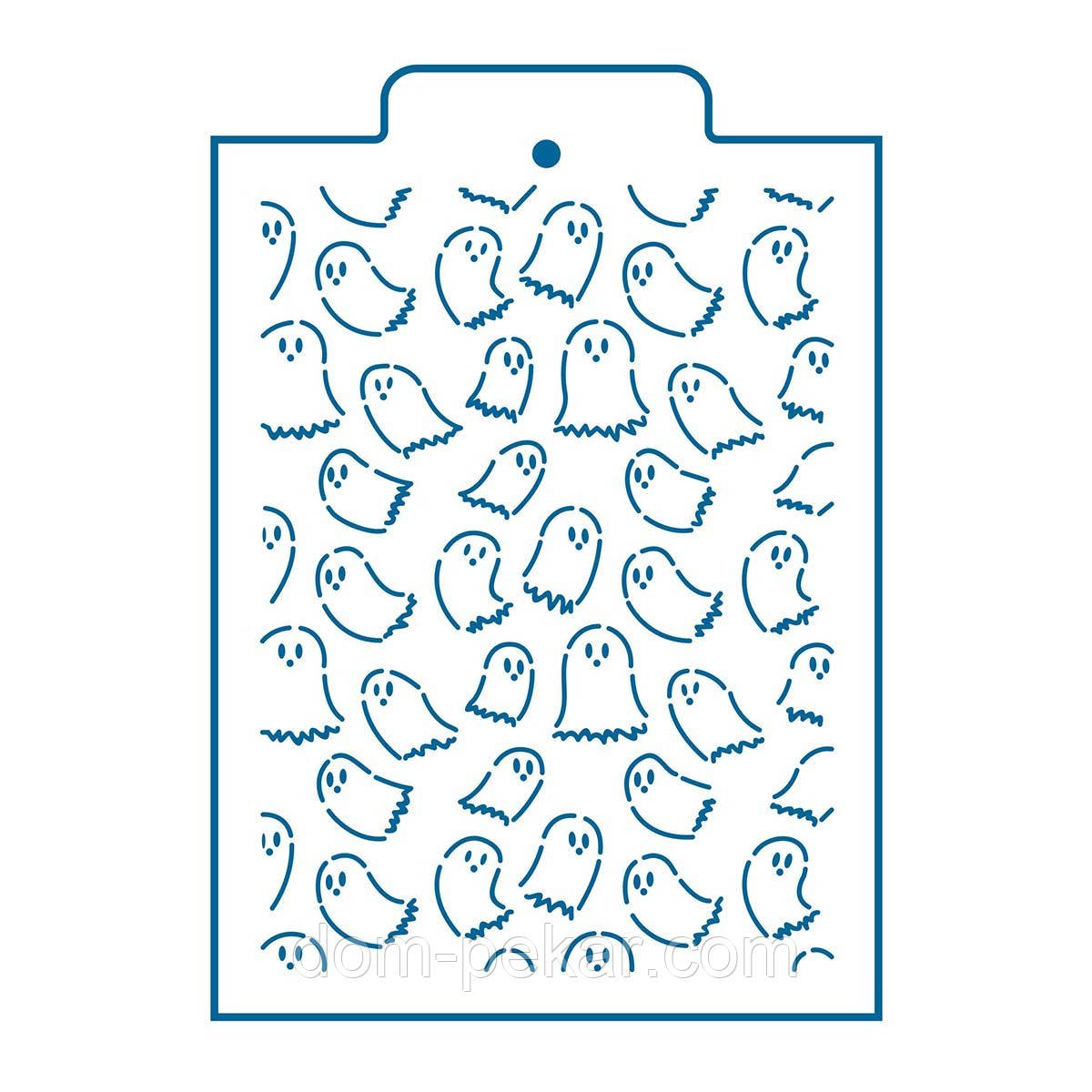 Привиди фоновий трафарет для пряників 16,5*12 см (TR-2)