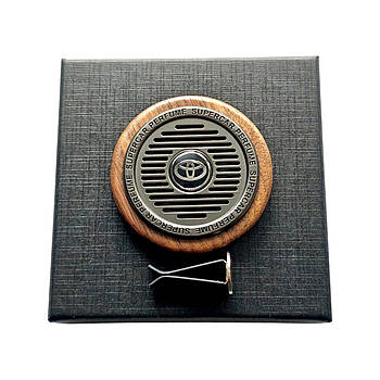 Ароматизатор металевий з деревом у дефлектор авто Toyota