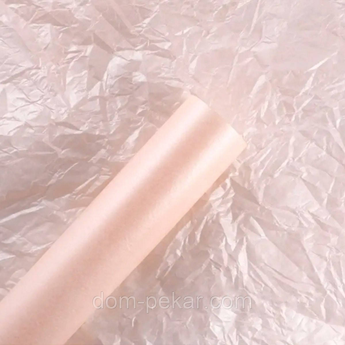 Папір тишью перламутровий вологостійкий Персик 70*50 см, 5 шт.