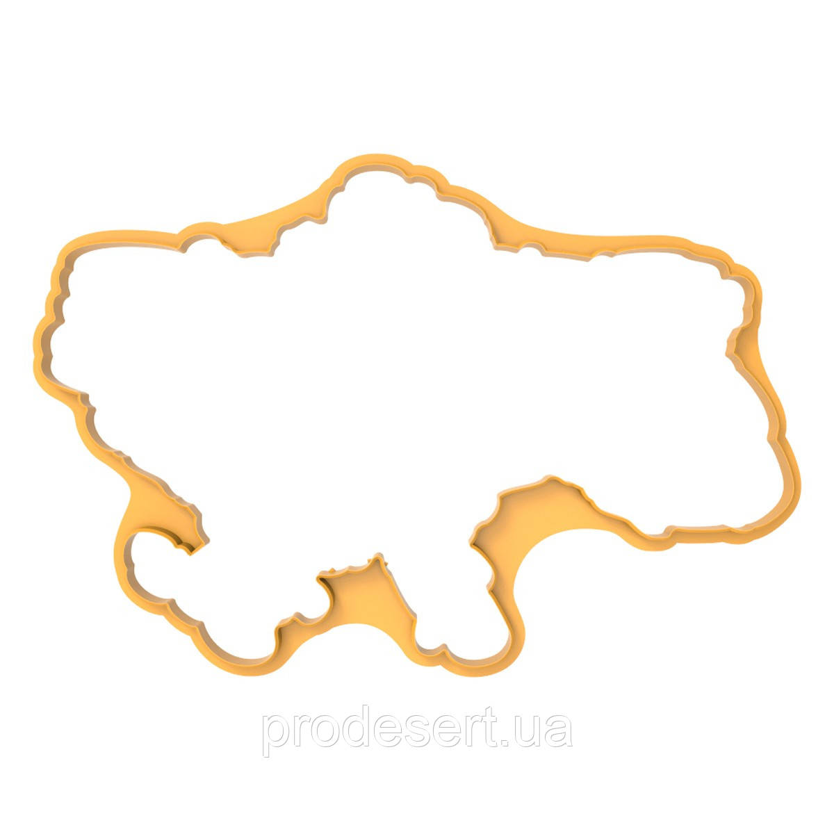 Торт-Карта України, вирубка для коржі 18,8*28 см (3D)